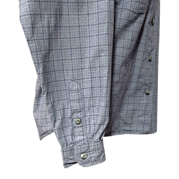 Vintage Patagonia Shirt Womens Size S Button Up Blue Plaid Long Sleeved Cotton - Picture 9 of 12